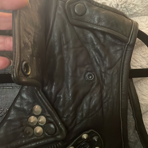 True Religion Vintage  Fabulous softest   Studded Leather vestSZ Med runs Small - Picture 10 of 16